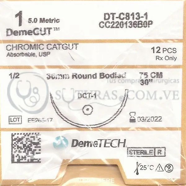 ( CC220136B0P / 813 ) DemeTECH Cromico 1 Conica 36mm 1/2c 75cm Cx12 03/2022