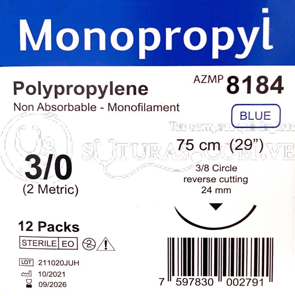 ( AZMP-8184 / 8184 ) Arizi Monoprop Poliprop 3-0Cort 24mm 3/8c 75cm Cx12 09/2026